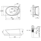 Раковина Qtap Scorpio 590х380х190 White с донным клапаном QT14111037W