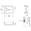 Раковина-чаша Qtap Scorpio 450х390х120 White с донным клапаном QT14112242W