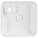 Раковина Qtap Stork 400х400х140 White с донным клапаном QT1511A057TW