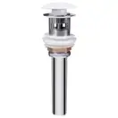 Раковина Qtap Stork 565х475х180 White с донным клапаном QT1511L736W
