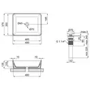 Раковина-чаша Qtap Tern 475х370х140 White с донным клапаном QT17112074W