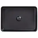 Раковина-чаша Qtap Tern 500х350х145 Matt black с донным клапаном QT1711A055MB