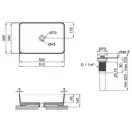Раковина-чаша Qtap Tern 500х350х145 Matt black с донным клапаном QT1711A055MB