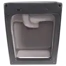 Раковина подвесная моноблок Qtap Tern 370х410х400 Matt black с донным клапаном QT1711G808MB