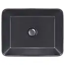 Раковина-чаша Qtap Tern 475х370х140 Matt black с донным клапаном QT172074MBMB