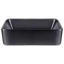 Раковина-чаша Qtap Tern 475х370х140 Matt black с донным клапаном QT172074MBMB