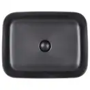Раковина-чаша Qtap Tern 500x390x140 Matt black с донным клапаном QT172195MBMB