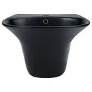 Раковина подвесная моноблок Qtap Virgo 550х430х400 Matt black с донным клапаном QT1811037GMB