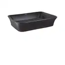 Раковина-чаша Qtap Virgo 490х350х110 Matt black с донным клапаном QT18112261MBMB