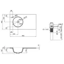 Раковина Qtap Virgo 800х460х300 White с донным клапаном QT1811FL8130ALLW