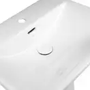 Раковина подвесная моноблок Qtap Aquarius 630х515х490 White с донным клапаном QT2111WL425W