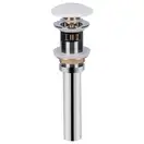Раковина напольная с пьедесталом Qtap Baby 375x305x520 White с донным клапаном QT2311LP304BW