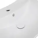 Раковина подвесная моноблок Qtap Presto 600х450х405mm White с донным клапаном QT2411G822W