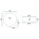 Умывальник (раковина) REA INGRID TRANSPARENT 40 накладной (REA-U0278)