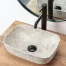 Умывальник (раковина) REA CAMELIA LIGHT STONE накладной (REA-U0362)