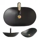 Умывальник (раковина) REA ROYAL 60 BLACK MAT накладной черный (REA-U0442)