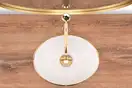 Rea SOFIA GOLD WHITE Умывальник накладной, белый/золото (REA-U0456)