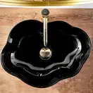 Умывальник (раковина) REA PEARL BLACK накладной черный (REA-U0858)