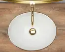 Rea Sofia Gold Edge Раковина накладная, белая с золотом (REA-U3287)