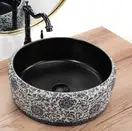 Умывальник (раковина) REA FLORISA BLACK MATT накладной (REA-U3307)