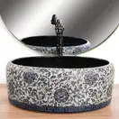Умывальник (раковина) REA FLORISA BLACK MATT накладной (REA-U3307)