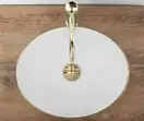 Умывальник (раковина) REA SOFIA BRUSHED GOLD WHITE накладной (REA-U3697)