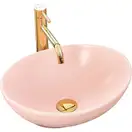 Умывальник (раковина) REA SOFIA L. PINK MAT накладной (REA-U5630)