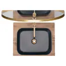 Умывальник (раковина) REA KAYA NAVY BLUE MAT накладний (REA-U5656)