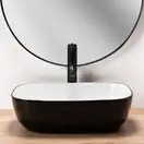 Умывальник (раковина) REA BELINDA BLACK WHITE накладной (REA-U6332)
