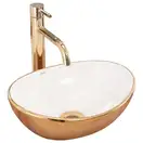 Умывальник (раковина) REA SOFIA MINI GOLD WHITE накладной (REA-U6334)