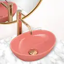 Умывальник (раковина) REA SOFIA MINI PINK накладной розовый (REA-U6335)