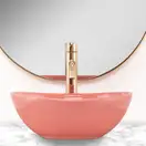 Умывальник (раковина) REA SOFIA MINI PINK накладной розовый (REA-U6335)
