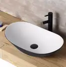 Умывальник (раковина) REA ROYAL BLACK WHITE накладной (REA-U6600)