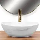 Умывальник (раковина) REA SOFIA NATURE MARBLE накладной белый (REA-U6605)