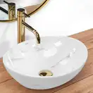 Умывальник (раковина) REA SOFIA NATURE MARBLE накладной белый (REA-U6605)