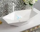Rea Vegas White Раковина накладная, белая (REA-U6643)