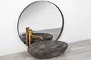 Умывальник (раковина) REA ROXY A STONE D.GREY MATT накладной (REA-U6649)