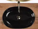Rea Cleo Black Умивальник накладний, чорний (REA-U6757)