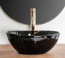 Умывальник (раковина) REA SOFIA MINI BLACK MARBLE SHINY накладной (REA-U6963)