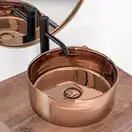 Умывальник (раковина) REA IDA ROSE GOLD накладной розовое золото (REA-U7401)