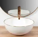 Rea Stella Rose Gold Edge Умивальник накладний (REA-U7444)
