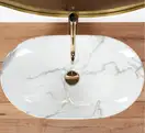 Умывальник (раковина) REA ROYAL MARMO SHINY накладной мрамор (REA-U8009)