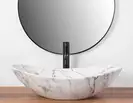 Умивальник (раковина) REA ROYAL STATUARIO MARBLE MATT накладний мармур (REA-U8010)