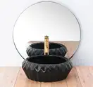 Умывальник (раковина) REA CHIC BLACK накладной черный (REA-U8600)