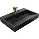 Умивальник (раковина) REA GOYA BLACK MAT 100 накладний - підвісний чорний матовий (REA-U8666)
