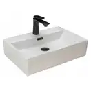 Rea Bonita White Умивальник накладний/підвісний, білий (REA-U8701)