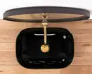 Умывальник (раковина) REA BELINDA BLACK GOLD EDGE накладной (REA-U8796)