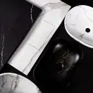 Умывальник (раковина) REA BELINDA BLACK MARBLE MAT накладной черный матовый (REA-U8908)