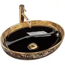 Умывальник (раковина) REA MARGOT GOLD BLACK накладной (REA-U8978)