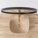 Умывальник (раковина) REA LUIZA 42 BEIGE MAT накладной бежевый матовый (REA-U9607)